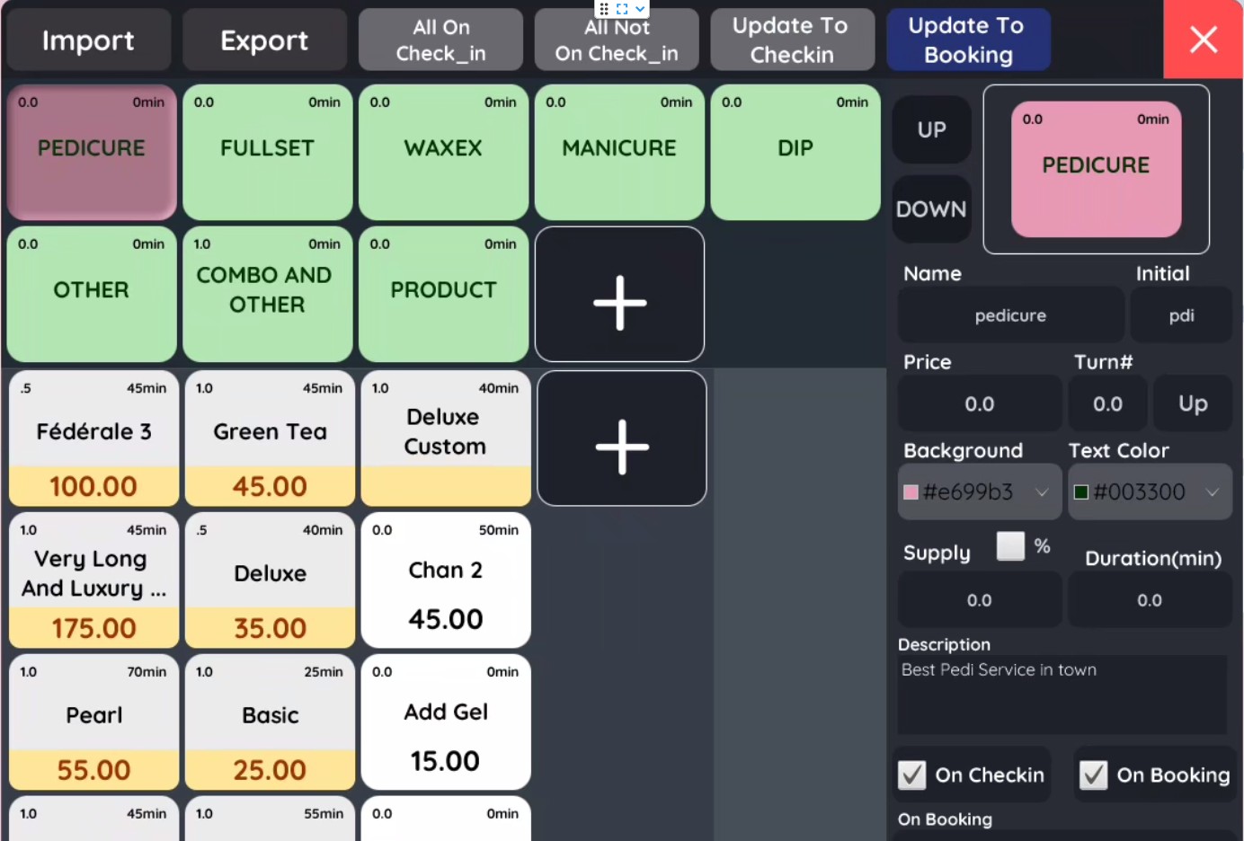 Service Screenshot