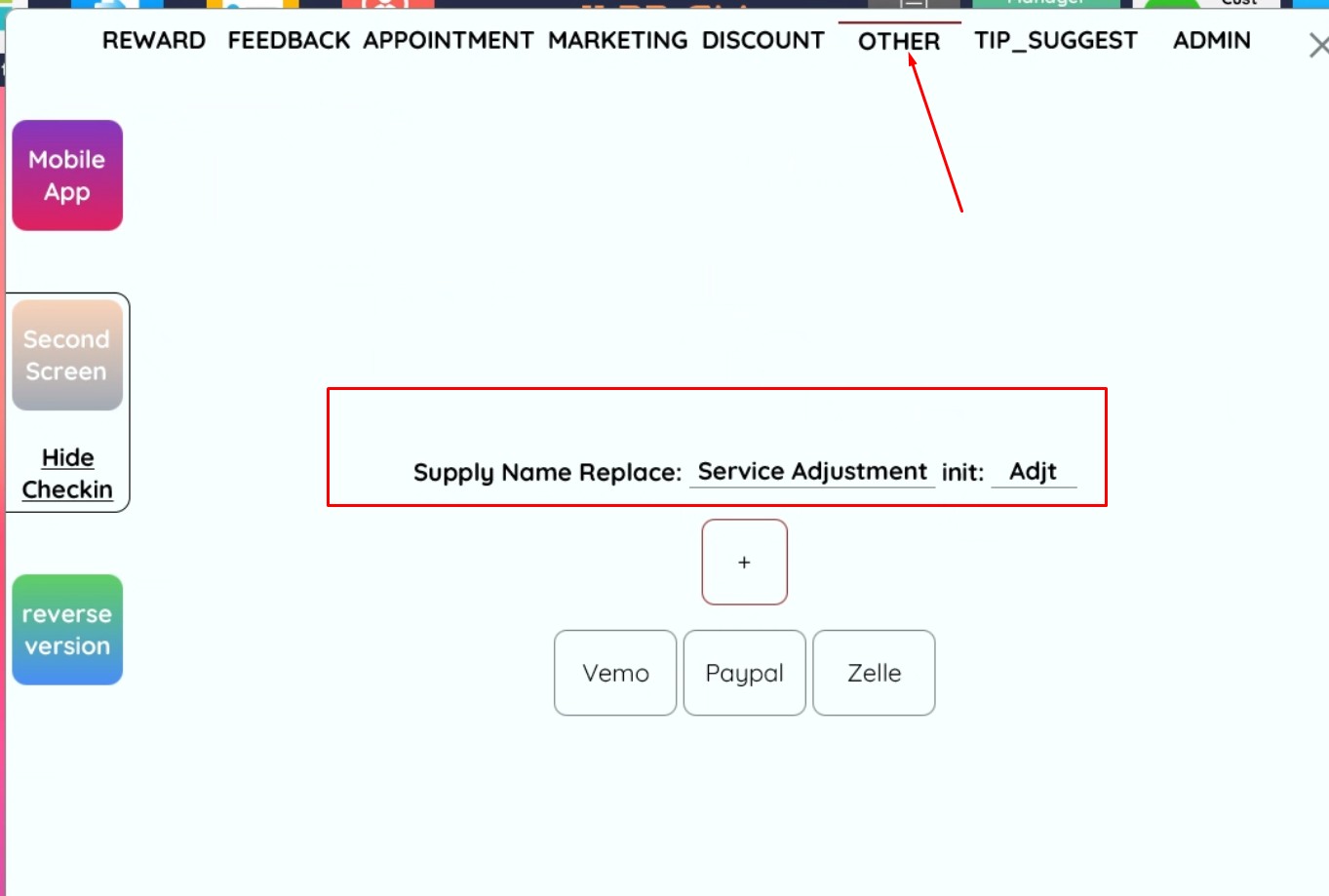 Supply Name Replacement
